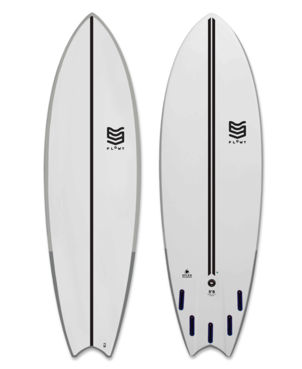 5'8 MAGNET FISH EPS CLEAR CARBON SHORTBOARD